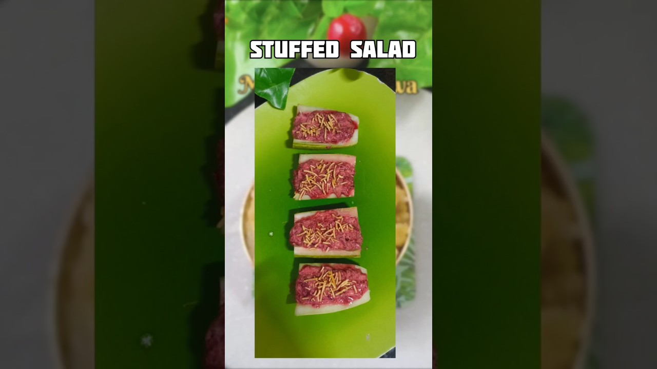 Cool Stuffed Cucumber | Beetroot & Curd Magic | Easy Salad Idea#Shorts Cool Stuffed Cucumber | Beetroot & Curd Magic | Easy Salad Idea#Shorts