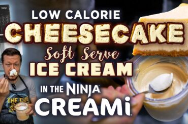 Ninja Creami Cheesecake Soft Serve Ice Cream (Only 215 Calories!)