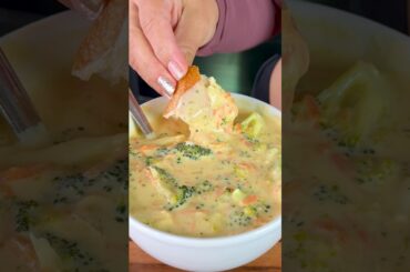 Broccoli Cheddar Soup Easy Recipe (Better than Panera!) #shorts