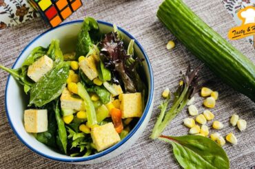 EASY Tofu Salad Recipe | Tofu Salad | Weight loss Tofu Recipe | Tofu Salad in 5 Minutes?