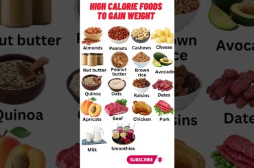 High Calorie Foods to Gain Weight #shorts #viral #health
