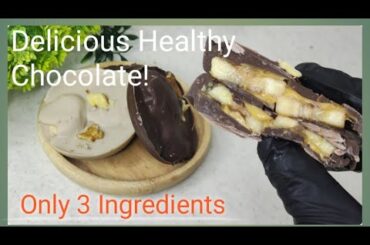 Easy Healthy Diet Chocolate with Banana & Walnuts | Low-Calorie Dessert Recipe
