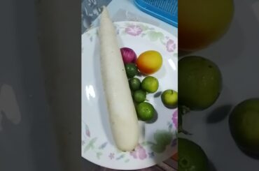 making radish salad yummy #shortsfeed #food #satisfying #delicious #healthy #shorts #craving