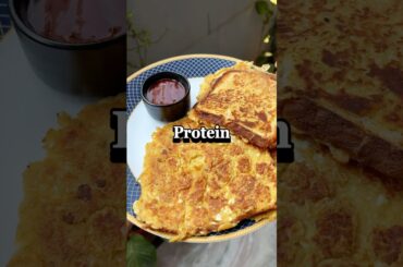 High Protein Bread Cheela #besankachila #recipe #healthyrecipes #gymshorts #youtubeshorts #shorts