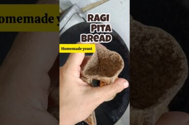 Yeast making episode 15: ragi pita bread recipe #shortsfeed