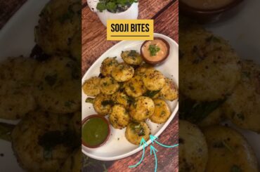 Sooji Bites Recipe | Tasty Bites Without Deep Frying! #shorts #youtubeshorts