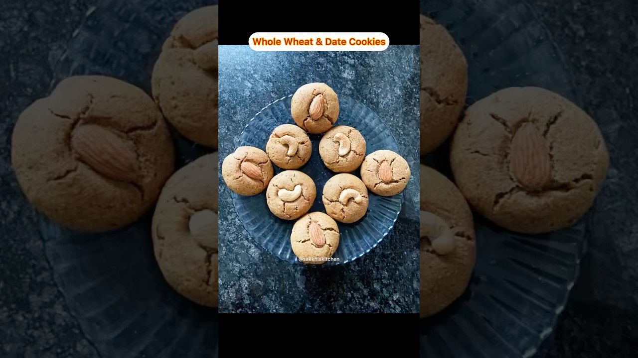 Healthy Whole Wheat & Date Cookies | No Sugar No Refined Flour Cookies #youtubeshorts #healthy Healthy Whole Wheat & Date Cookies | No Sugar No Refined Flour Cookies #youtubeshorts #healthy