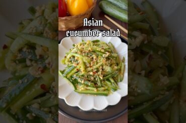 Asian Cucumber Salad #cucumbersalad #salads #asiansalad #shorts #youtubeshorts #viralshorts #recipe
