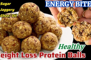 Protein Laddu for Weight Loss- No Sugar No Ghee/Oil. Healthy Protein Rich Weight Loss Laddu-Energy