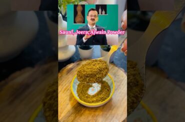 Jeera, Ajwain, Saunf Powder Benefits || #healthy #ytshorts #recipe