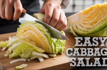 3 Quick & Easy Cabbage Salad Recipes | Ready in 5 Minutes! Vegetarian & Healthy