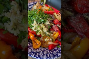 Baked veggies salad. Easy to make. Healthy and tasty! #TRhealthytasty #veggie #salad #healthy