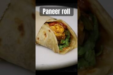 Tandoori Paneer Roll Recipe | Veg Street Food Style #shorts #recipe #paneerroll