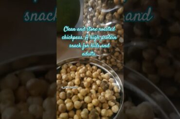 Snack time Roasted Chickpea | Uppu kadalai high protein #snacks  #youtubeshorts