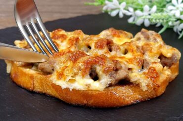 Einfaches und sehr leckeres Sandwich-Rezept! Das ist so lecker, ich koche es fast jeden Tag!