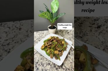 Weight loss recipes 5/50 #paneer mushroom pepper fry  #healthy recipes for weight loss