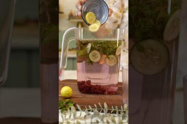 Detox water recipe for healthy lifestyle! #detox #detoxwaterforweightloss #shots #weightloss