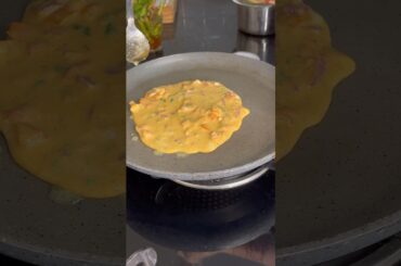 Cooking Chilla for Breakfast! Besan Chilla #youtube #creator #ytshorts  #ashortaday #food #foodie
