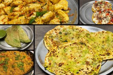 5 Healthy & tasty breakfast recipes | moong dal recipe | oats recipe | juwar recipe