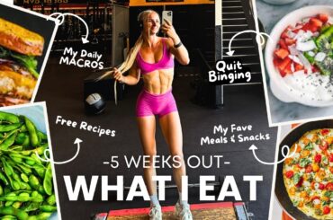 Leaning Out FAST: EXACTLY What I Eat 5 Weeks Out (Bikini Prep)