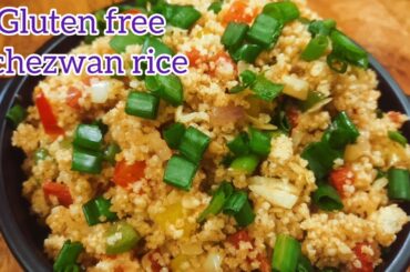 Gluten free Schezwan rice | Weight loss Schezwan rice recipe | Healthy weight loss recipe |