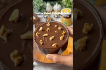 Healthy Walnut Chocolate Fudge #shorts #ytshorts #viralreels #trending #cooking #food #easyrecipe