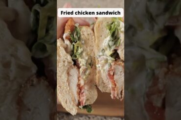 THE BEST Fried Chicken Sandwich You'll Ever Make! #shorts #recipe #sandwich