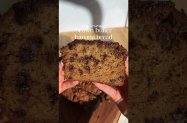 My famous brown butter banana bread #baking #recipe #easyrecipe #bananabread