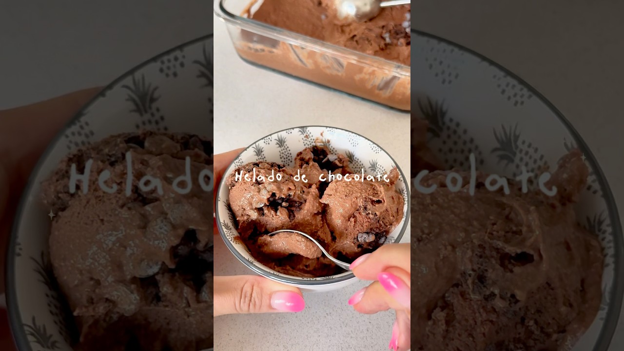 Helado de chocolate saludable #recetasfaciles #postressinazucar #recetas #recetasanas Helado de chocolate saludable #recetasfaciles #postressinazucar #recetas #recetasanas