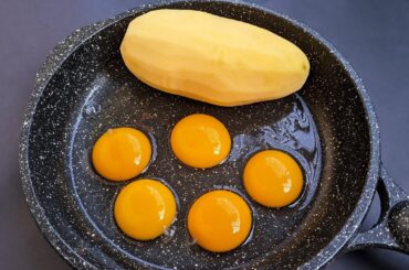 Just grate Potatoes & add Eggs! Cheap and Easy Breakfast. Delicious Egg Potato Recipe.