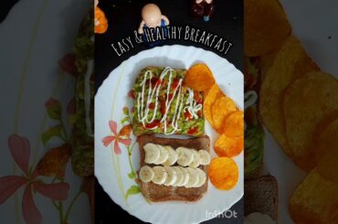 Avocado & Banana Ragi Sorghum Toast, easy and healthy breakfast ideas #ytshorts #food #shortsfeed