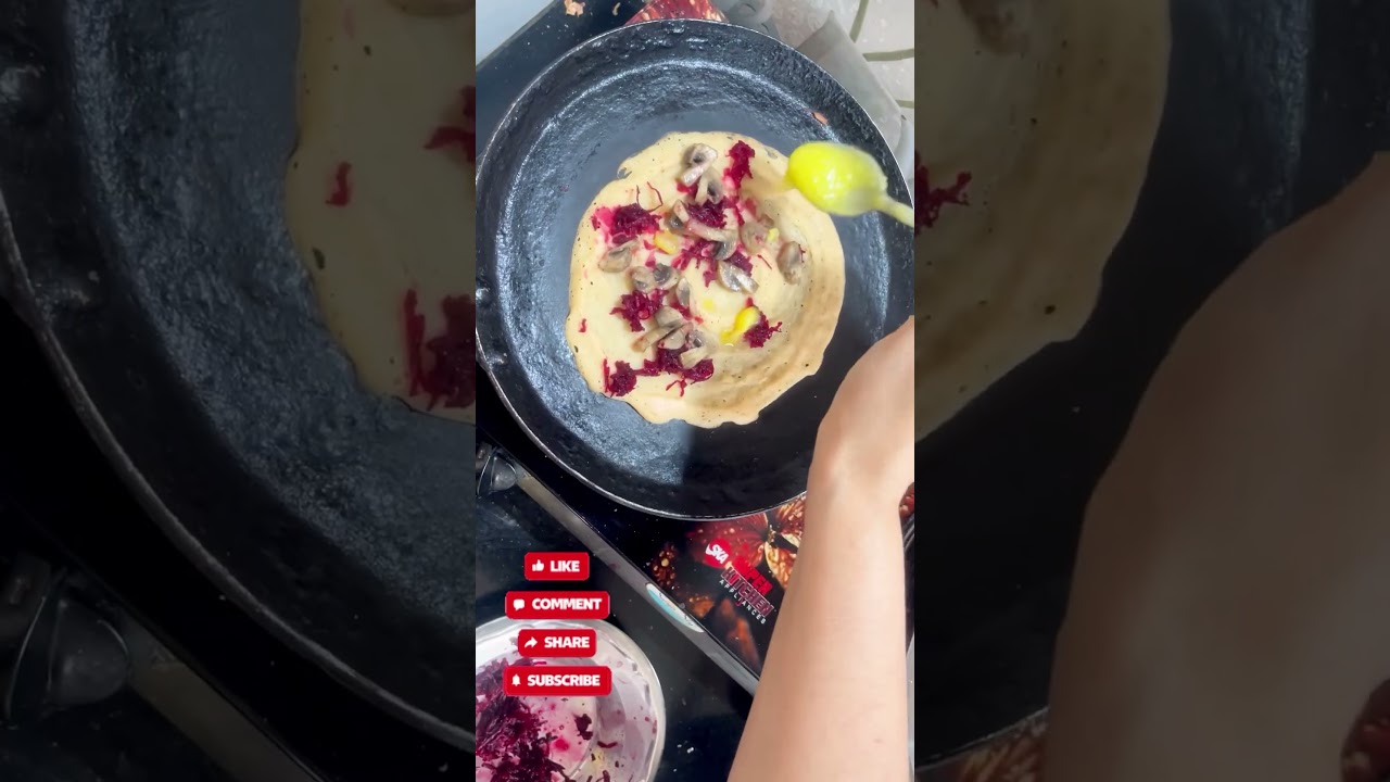 Healthy breakfast option mashroom dosa | weight loss breakfast recipe #shorts #youtubeshorts Healthy breakfast option mashroom dosa | weight loss breakfast recipe #shorts #youtubeshorts