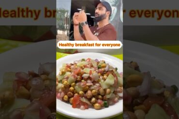 Healthy breakfast recipe for everyone by Gym Coach Nitesh Soni #breakfast#niteshsoni #viral #shorts