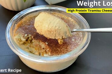 Weight loss Dessert | Lose Weight With This High Protein Tiramisu Cheesecake -No Bake Eggles Dessert
