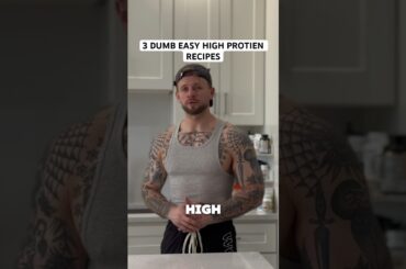 3 dumb easy high protein meals in less than 5 minutes