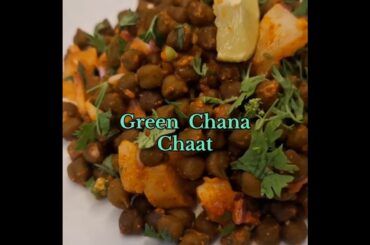 Healthy Green Chana Chaat Recipe| Snacks Recipe | chatpata green chana chat #shorts #trending #chat