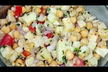 Chana Chaat Recipe | Weight Loss Recipes | Potato Chickpea Recipe | Healthy Snacks Recipes