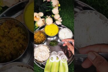 Healthy dinner thali #shorts #youtubeshorts #recipe #food #trending