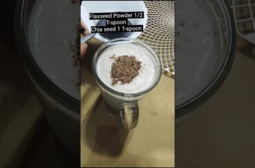 Healthy Smoothie With Chia & Flaxseeds #smoothie #healthyrecipes #diet #gymlover #explore #fypage