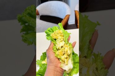 High Protein Egg Salad Lettuce Wrap Recipe #food #eggsaladrecipe #easyrecipe #fypage #shortsviral