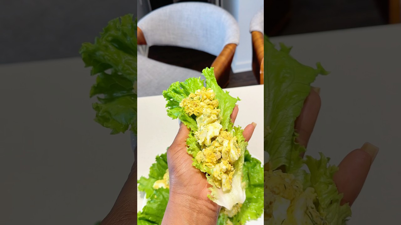 High Protein Egg Salad Lettuce Wrap Recipe #food #eggsaladrecipe #easyrecipe #fypage #shortsviral High Protein Egg Salad Lettuce Wrap Recipe #food #eggsaladrecipe #easyrecipe #fypage #shortsviral