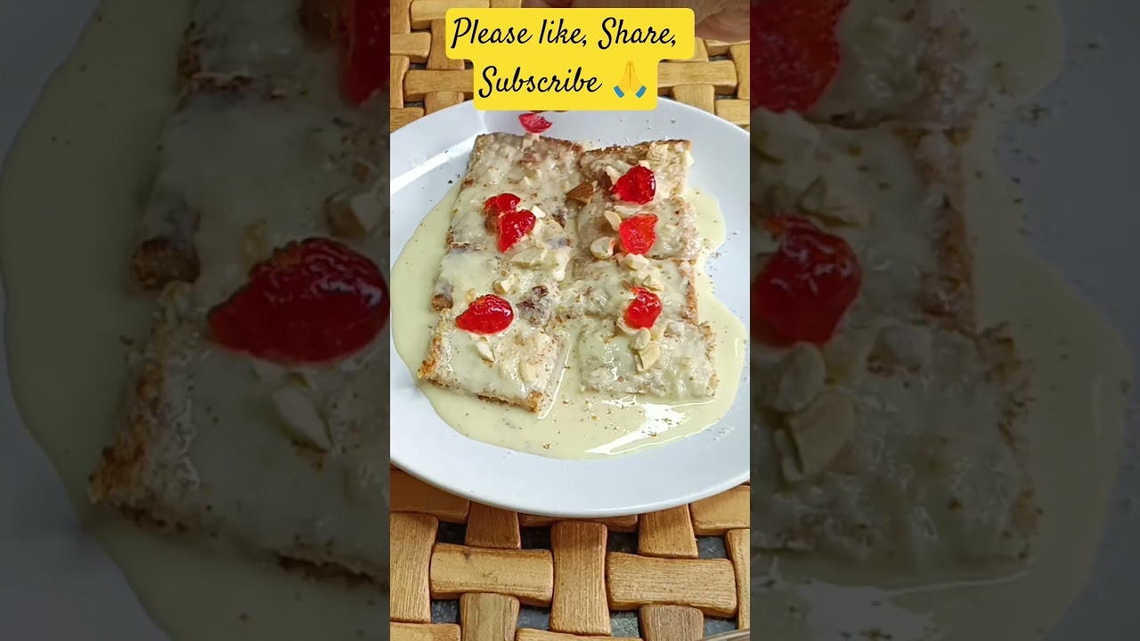 Bread Ka mazedar Nashta #BreadPudding #shortsfeed #food #shahitukda #easyrecipe #dessert #viralvideo Bread Ka mazedar Nashta #BreadPudding #shortsfeed #food #shahitukda #easyrecipe #dessert #viralvideo