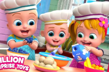 Little chefs are busy making healthy sandwiches! Let's have delicious sandwiches now!