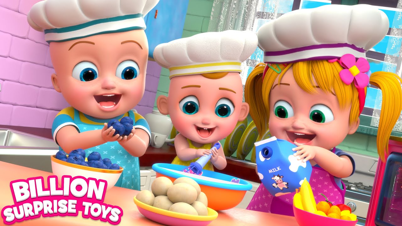 Little chefs are busy making healthy sandwiches! Let’s have delicious sandwiches now! Little chefs are busy making healthy sandwiches! Let's have delicious sandwiches now!