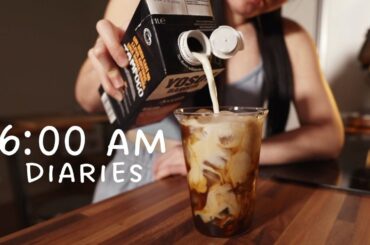 Waking up at 6 am | a week of savory breakfast ideas, cooking at home, healthy meals, making oatmeal