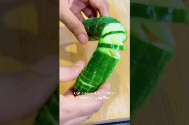 Easy 5-Minute Cucumber Salad | Healthy Snack for Busy Moms | ASMR+No Fancy Ingredients#cucumbersalad