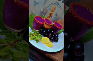 Jamun Shots #recipe #jamundrink #jamun #summer #food #jamunrecipe #healthy #cancer