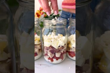 Mason Jar Cobb Salad