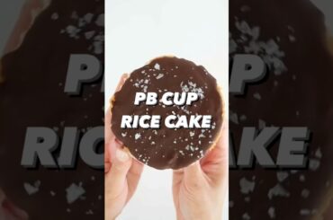 Healthy GIANT Peanut Butter Cup Rice Cake (Easy Recipe!) #shorts