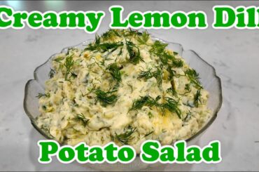 How to Make Creamy Lemon Dill Potato Salad (Healthy Recipe, No Mayo!)